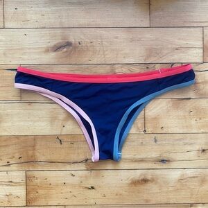 💙 Women’s Navy & Multicolor Tavik Bikini Bottom - Size Large